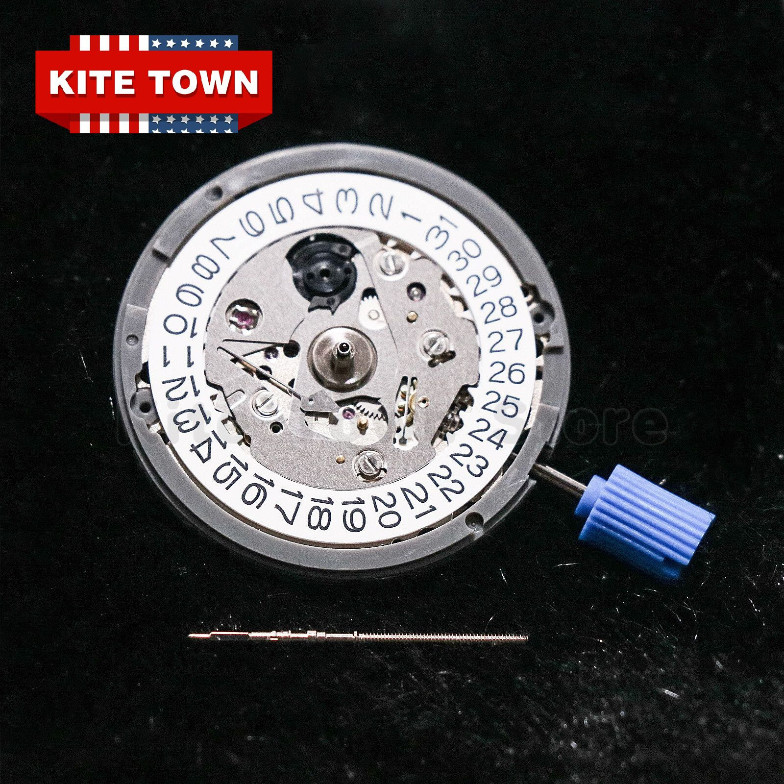 Automatic Watch Movement For Seiko (SII) NH35 NH35A at 3 w/ White Date Disc