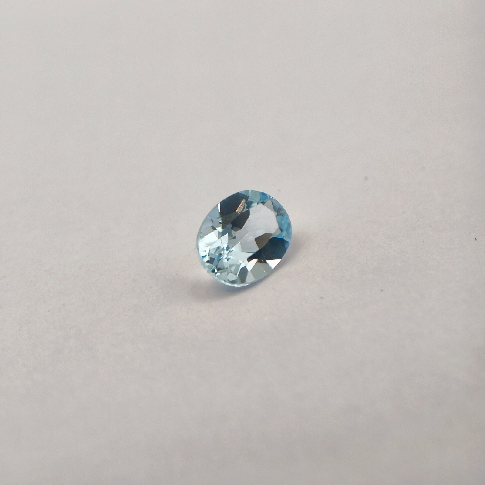 1.30 Ct Natural Blue Topaz Gemstone Oval Step Cut Blue 7.9x6x3.8 mm Brazil