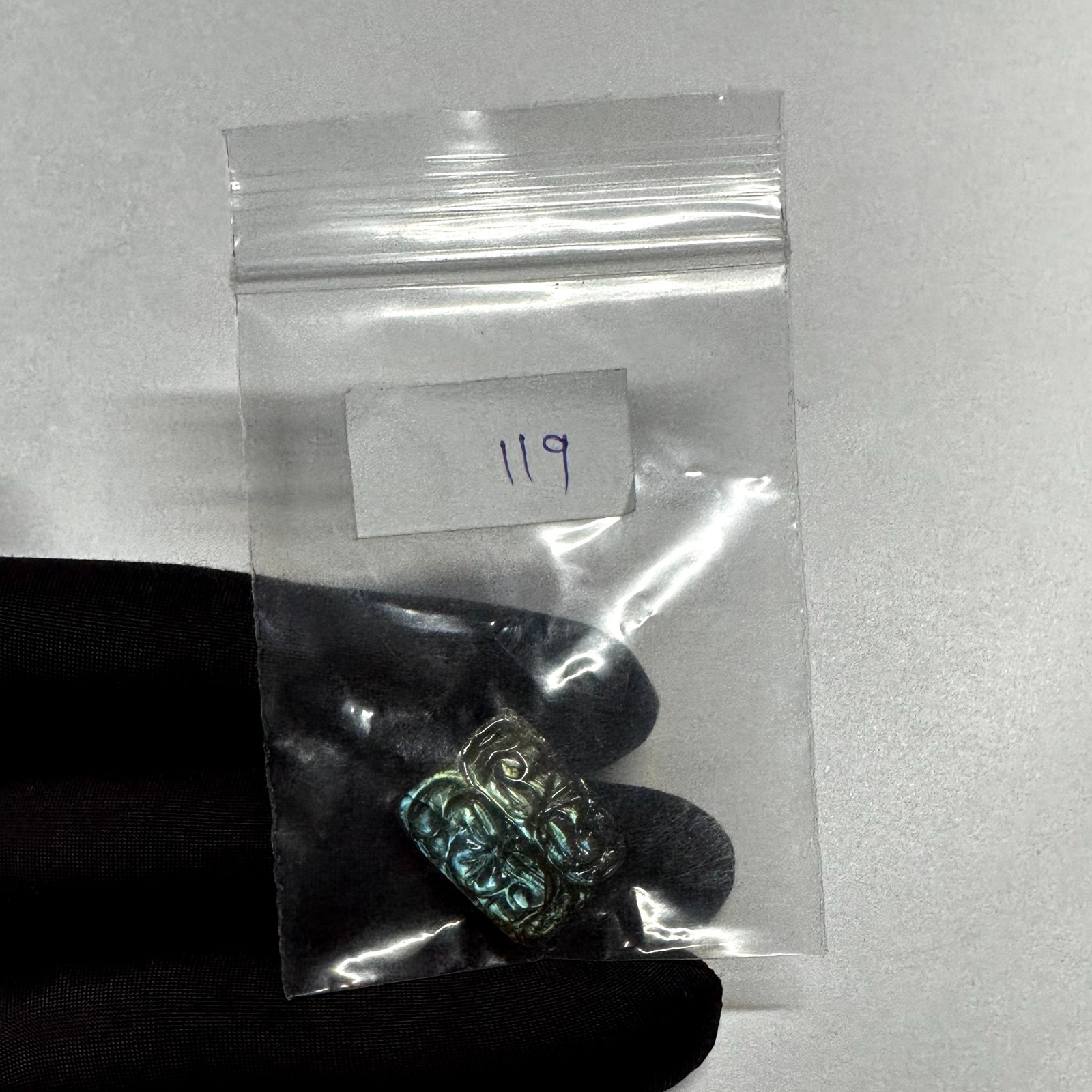 Genuine Labradorite Carving 22.20Ct Multi-Color Flash Hand-Polished Gemstone