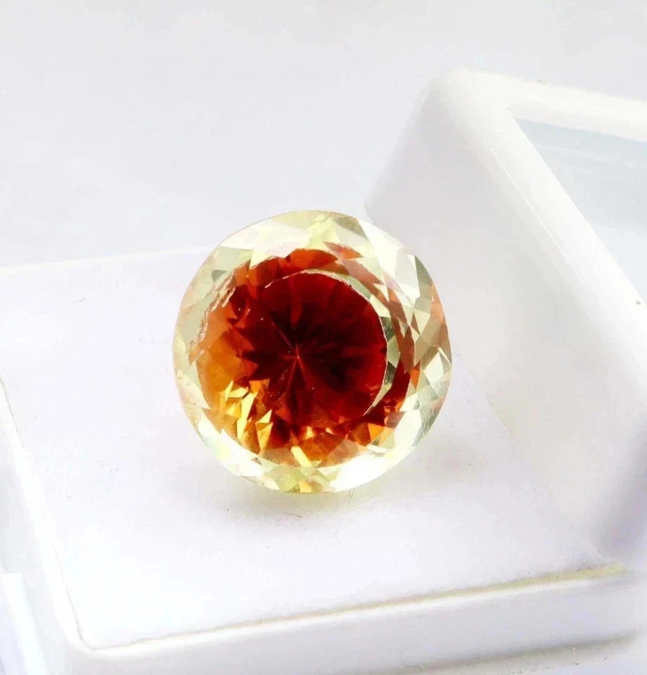 Natural Exquisite 14 Ct Pitambari Sapphire GIE Certified Round Loose Gemstone