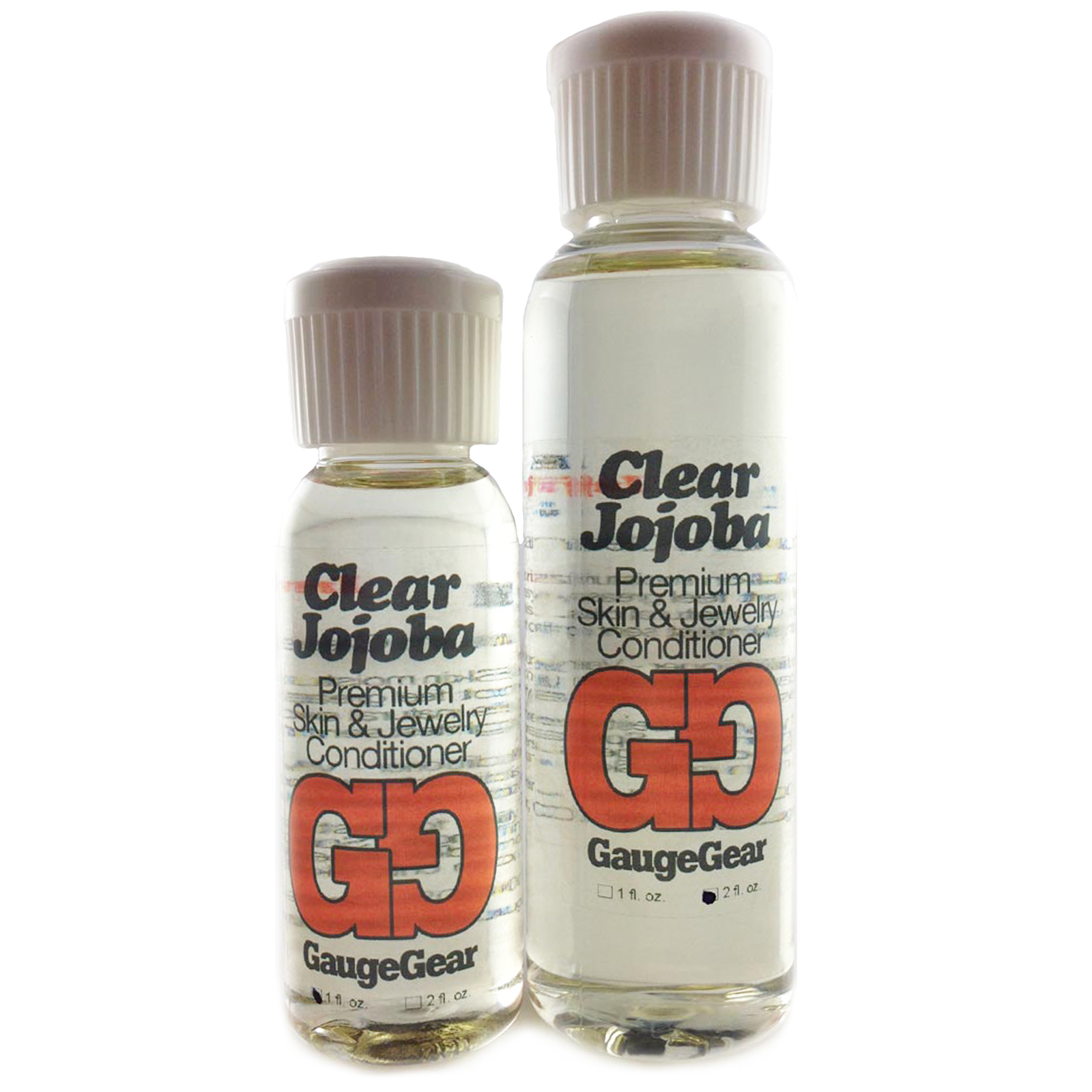 Clear Jojoba Oil Premium Skin/Jewelry Conditioner- Gauge Gear~ Ear Stretching
