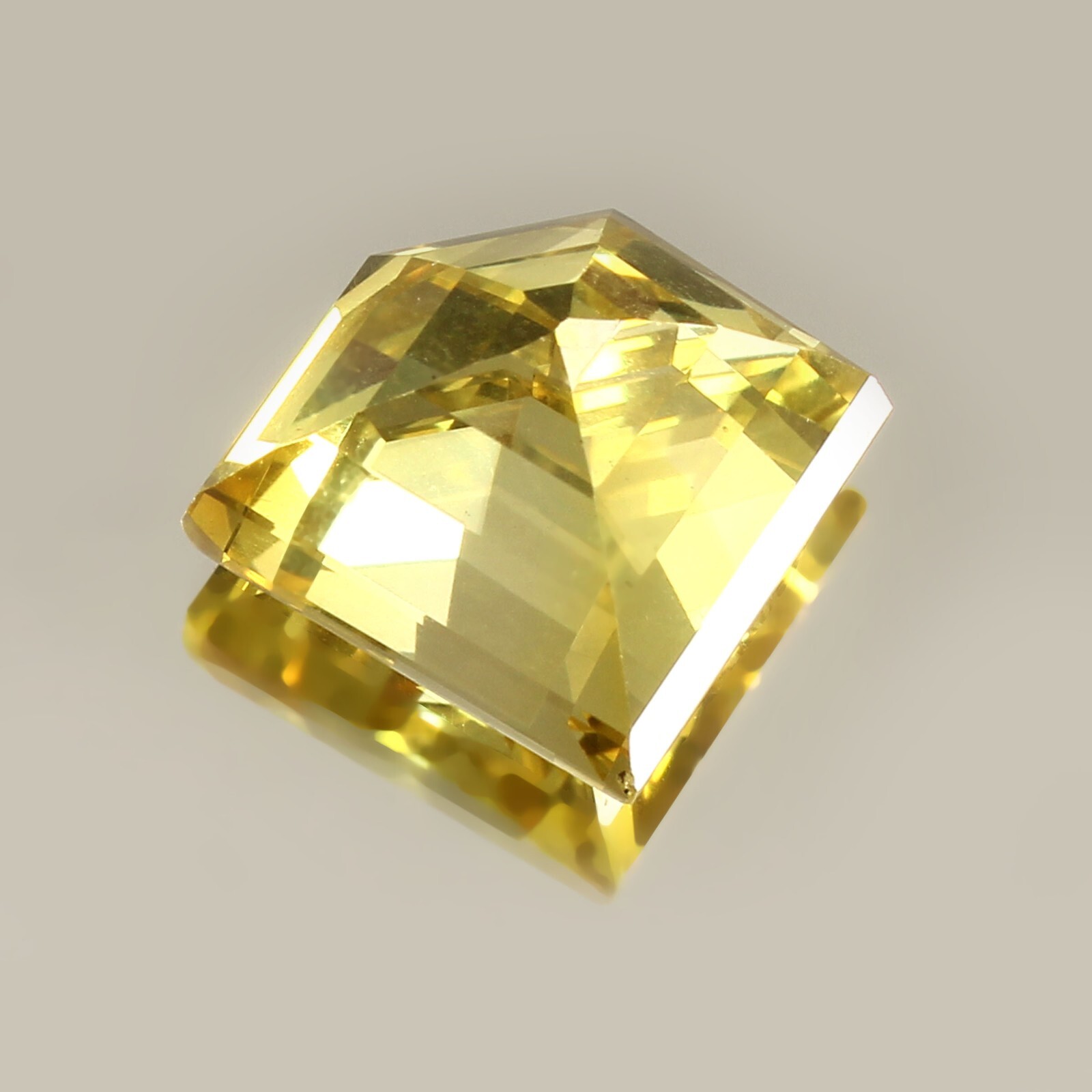 AAA 12×15 MM Natural Ceylon Yellow Sapphire 9.60 Ct Fancy Cut Loose Gemstone