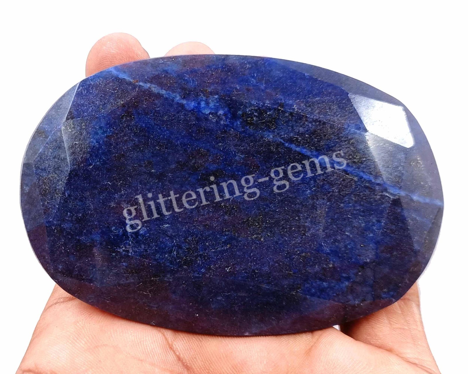 696 Ct IGL Certified Natural Oval Cut African Blue Sapphire Loose Gemstone 4OUE