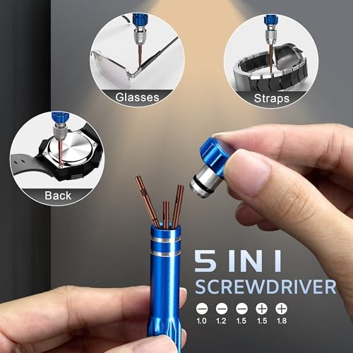 Watch Repair Tool Kit – Battery Replacement – Strap Adjustment – Bracelet Pin