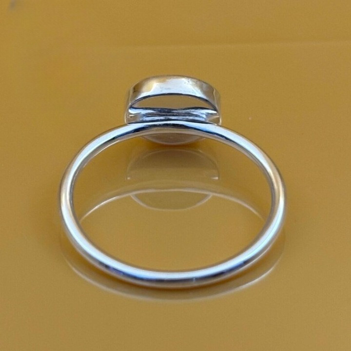 925 Sterling Silver 6x8mm Oval Bezel Cup Ring Blank DIY Jewelry Semi Mount