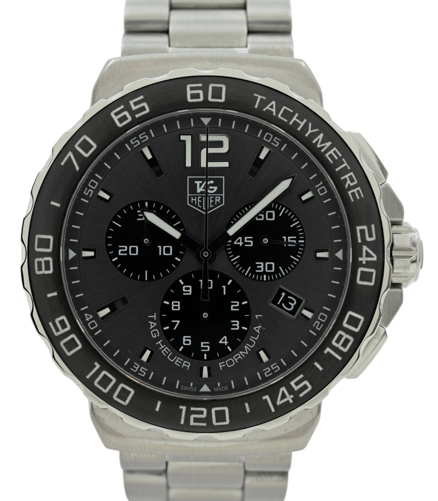 Men’s 42mm Tag Heuer Formula 1 Swiss Chronograph SS Watch! Ref: CAU1115.BA0858!