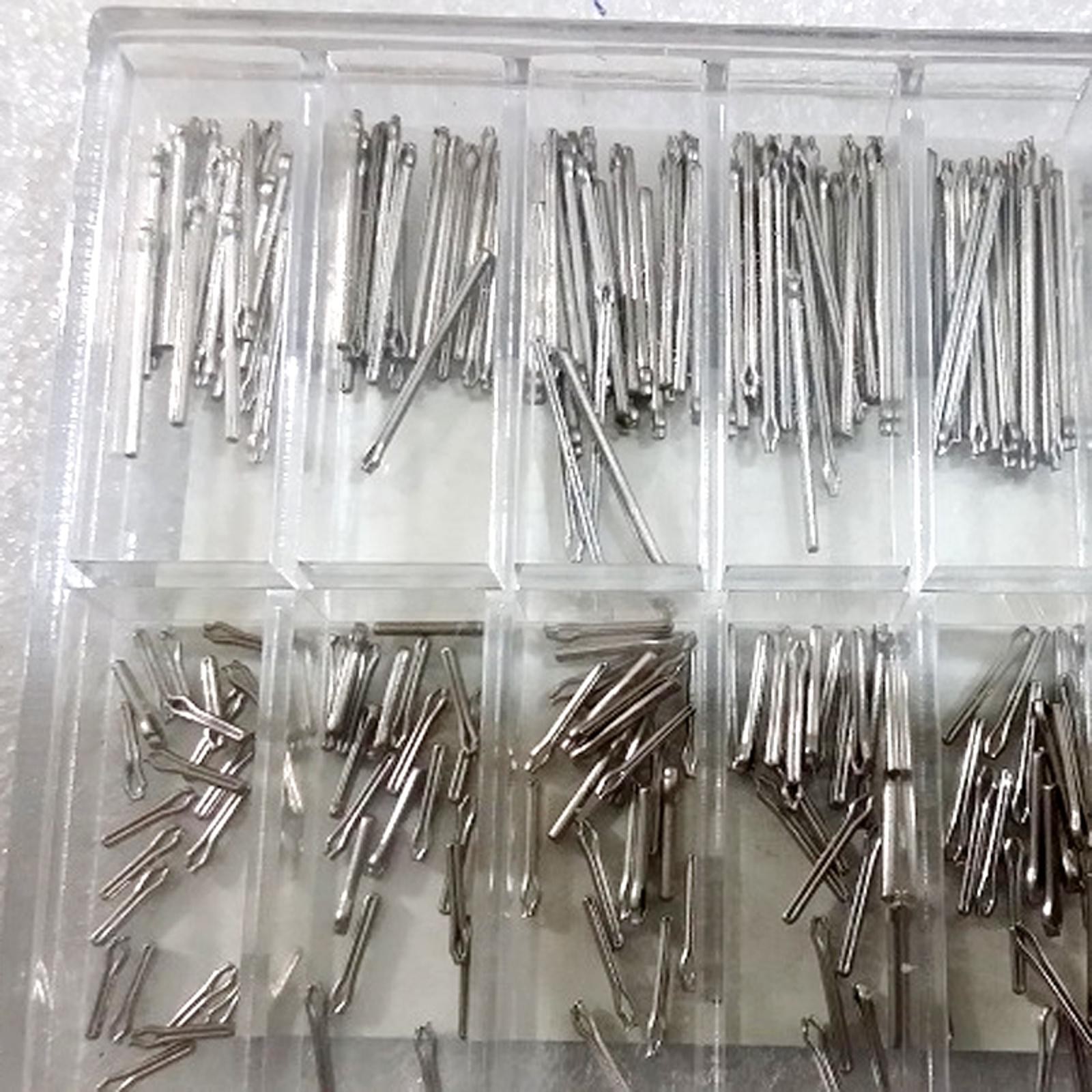 360Pack 6-23mm Watch Band Link Cotter Pin Assortment 0.9mm Bracelet Strap Bar a