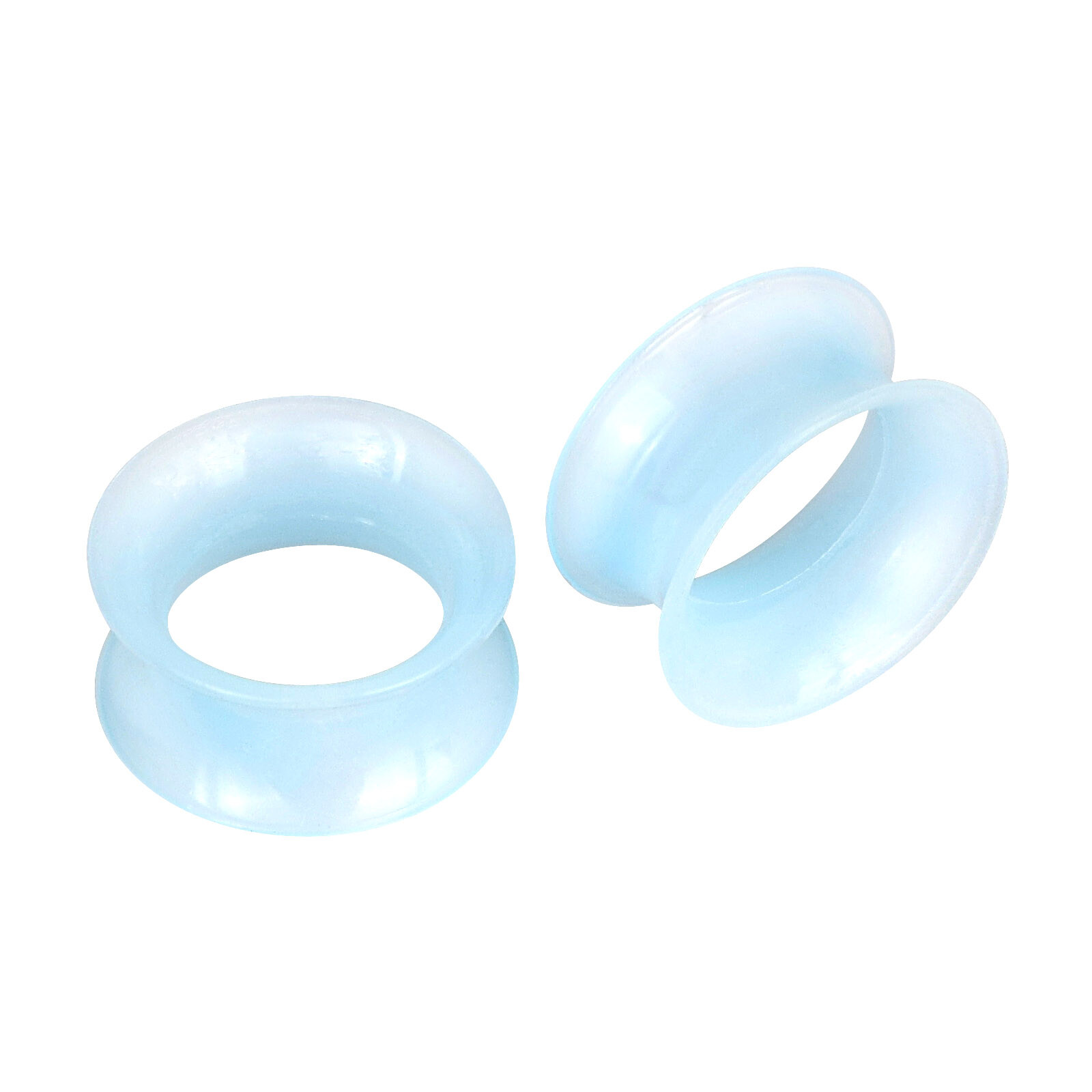 20Pcs Thin Silicone Earskin Tunnels Flexible Ear Gauge Kit Expander Plug 2g-3/4″