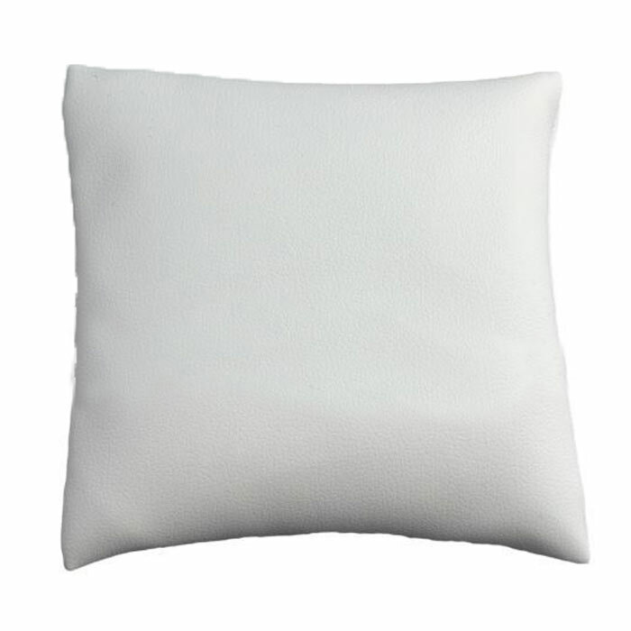 White Leatherette Jewelry Watch / Bangle Display Pillow Jewelry Holder