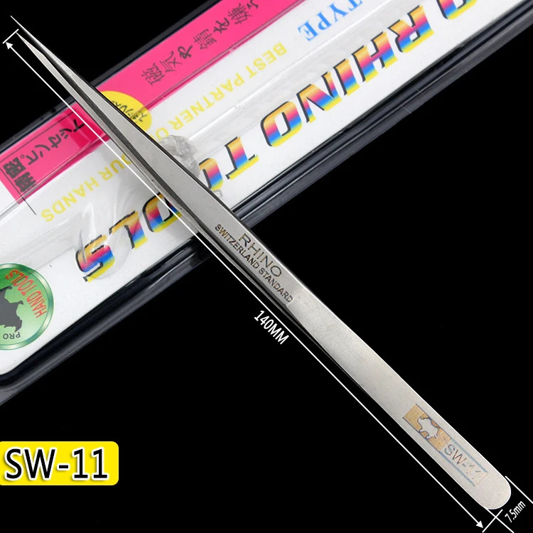 Titanium Alloy Precision Tweezers 0.15mm Fine Tip Phone PCB Repair Tool