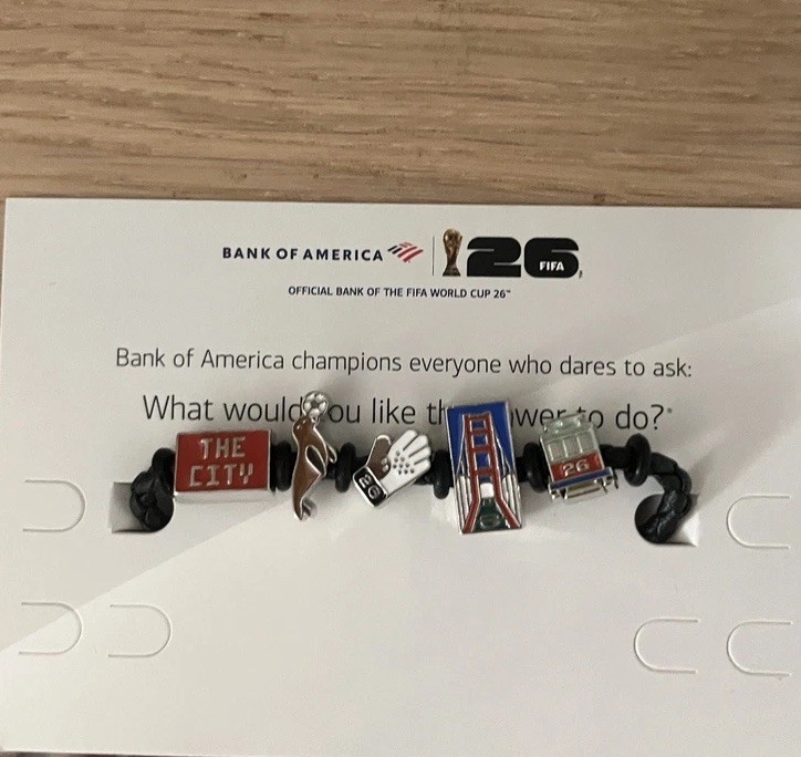 SF bank Of America BofA FIFA Bracelet San Francisco 2026