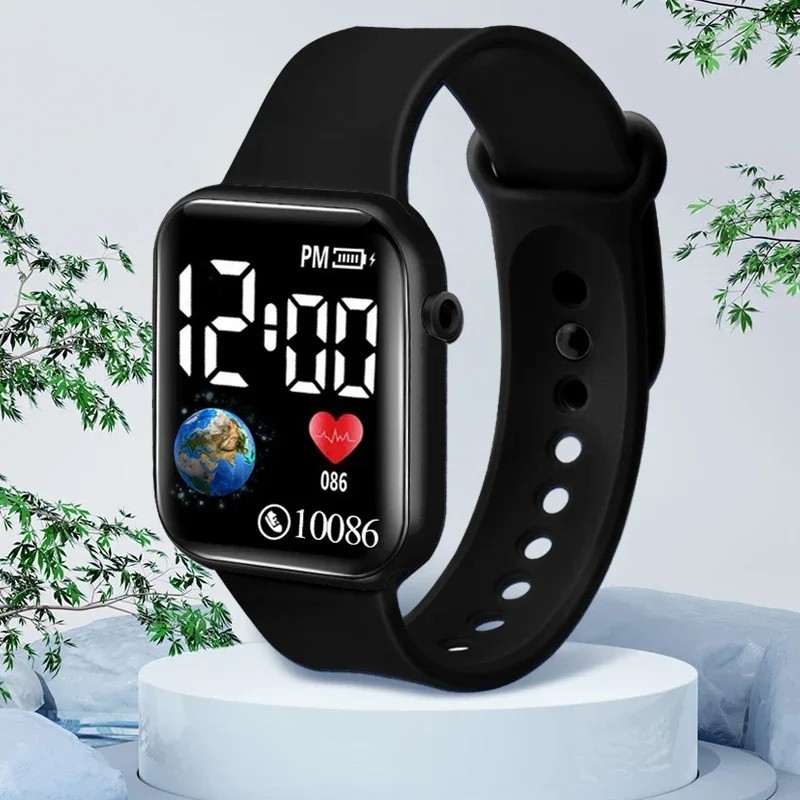 LED Digital Sport Watch Waterproof Wristwatch Men Women Boys Girls Kids Gift