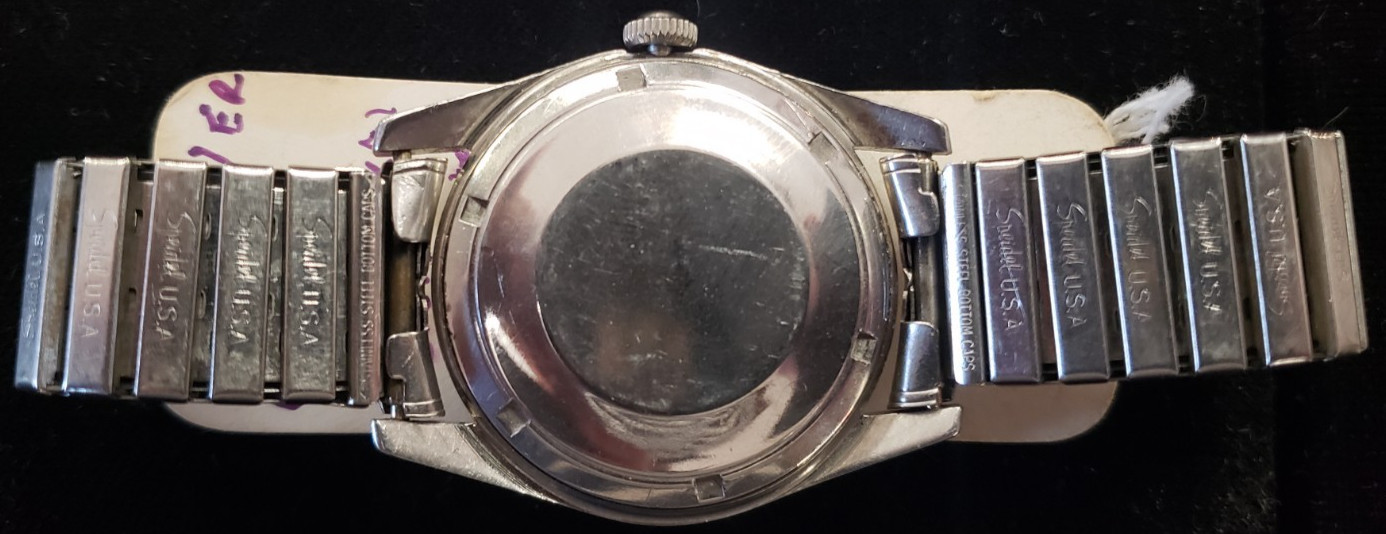 Gents White Wittnauer C11ka Automatic Date Cleand OILED Serviced. New Stem.