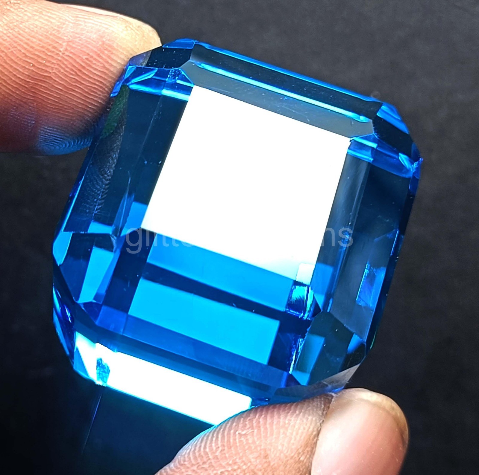 Natural 241.5 Ct Sri Lanka Blue Sapphire Cube Cut | IGL Certified Loose Gem 5JOR
