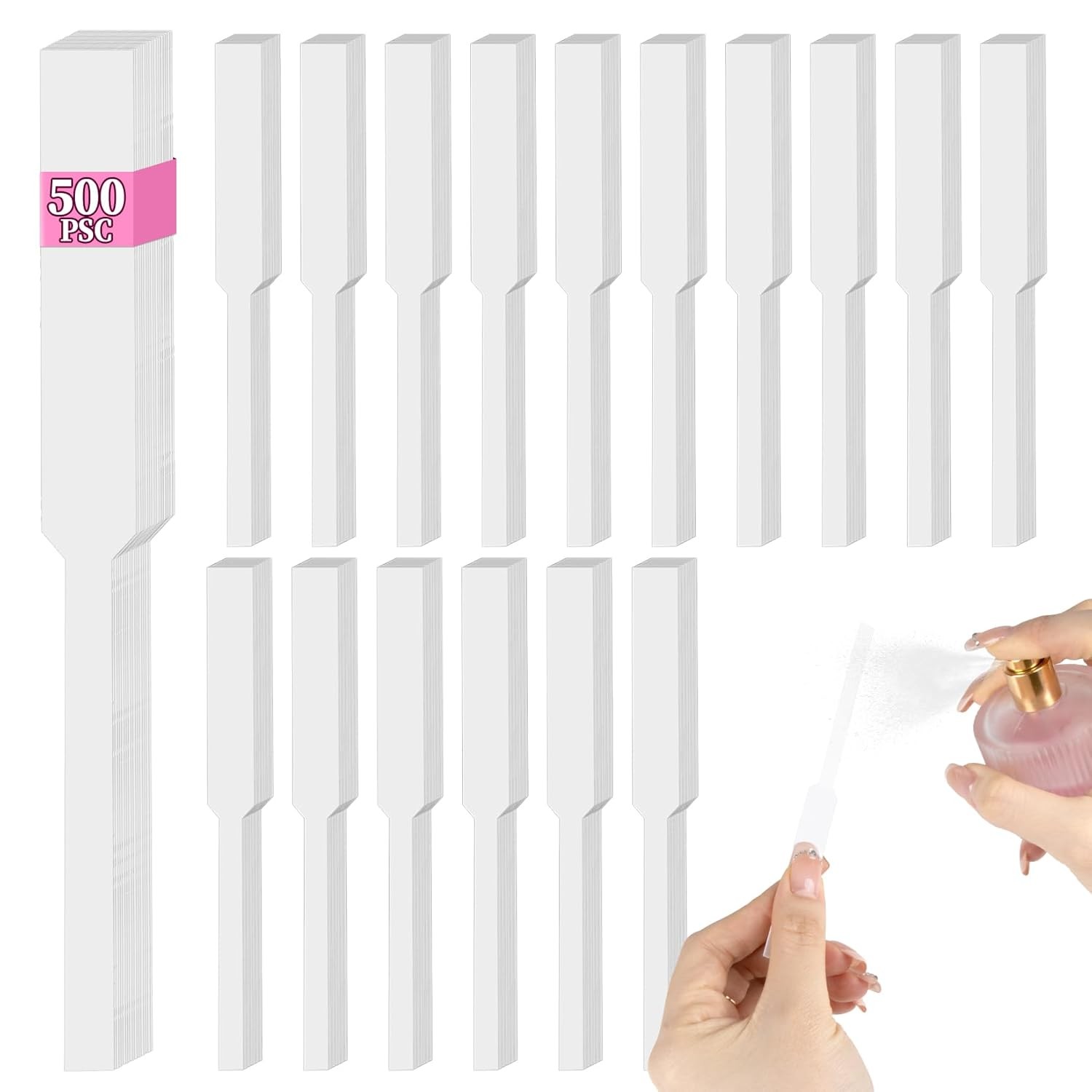 500 PCS Perfume Tester Strips- Disposable Fragrance Strips,White…