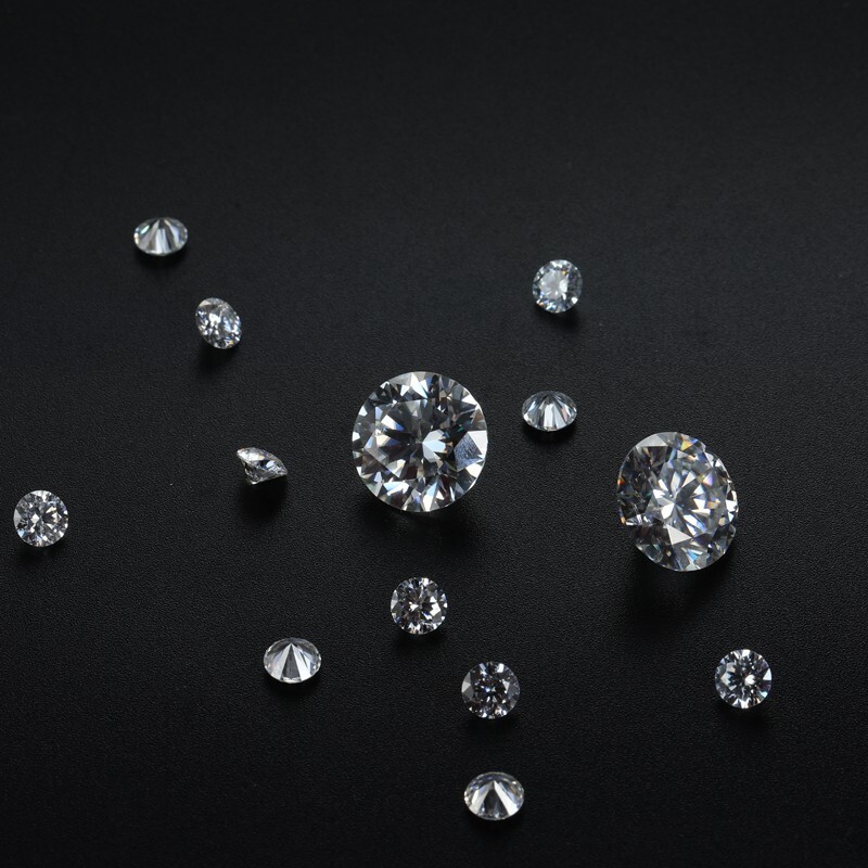 1-30ct Round Cut Loose Moissanite Stone D VVS1 Excellent Cut GRA Certificated