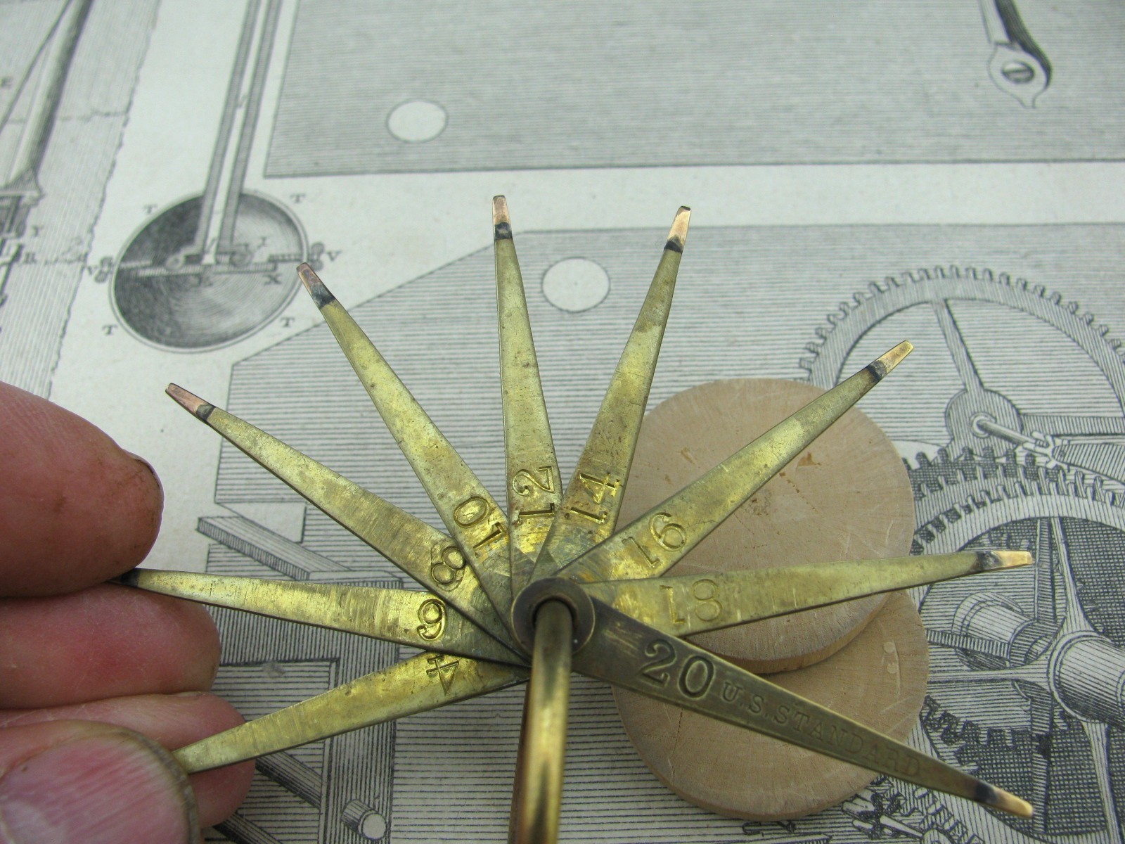 Vintage Gold Standard Reference Testing Needles 9 from 4K to 20K