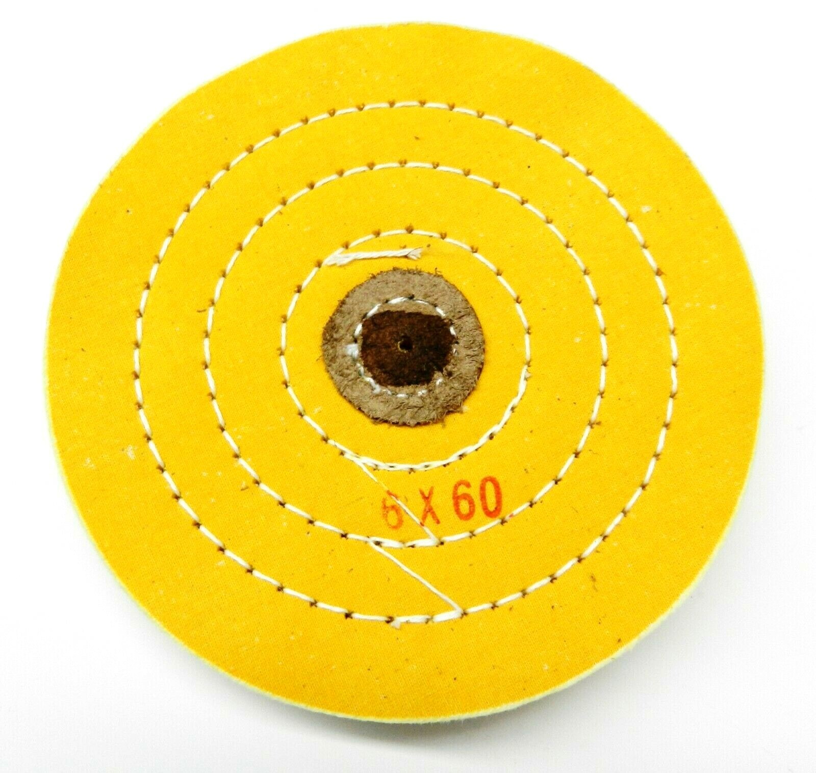 6 x 60 ply Muslin Polishing Buffing Wheel Yellow Treated 6″ Jewelry Polish Buff