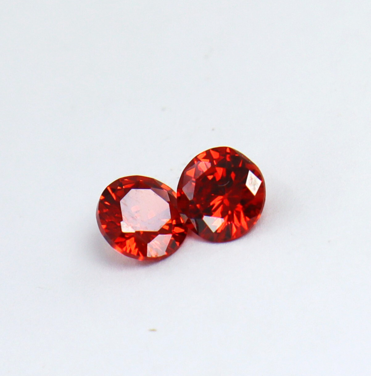 2.80 Ct Certified AAA+ Quality Natural Orange Sapphire Loose Gemstone Round Cut