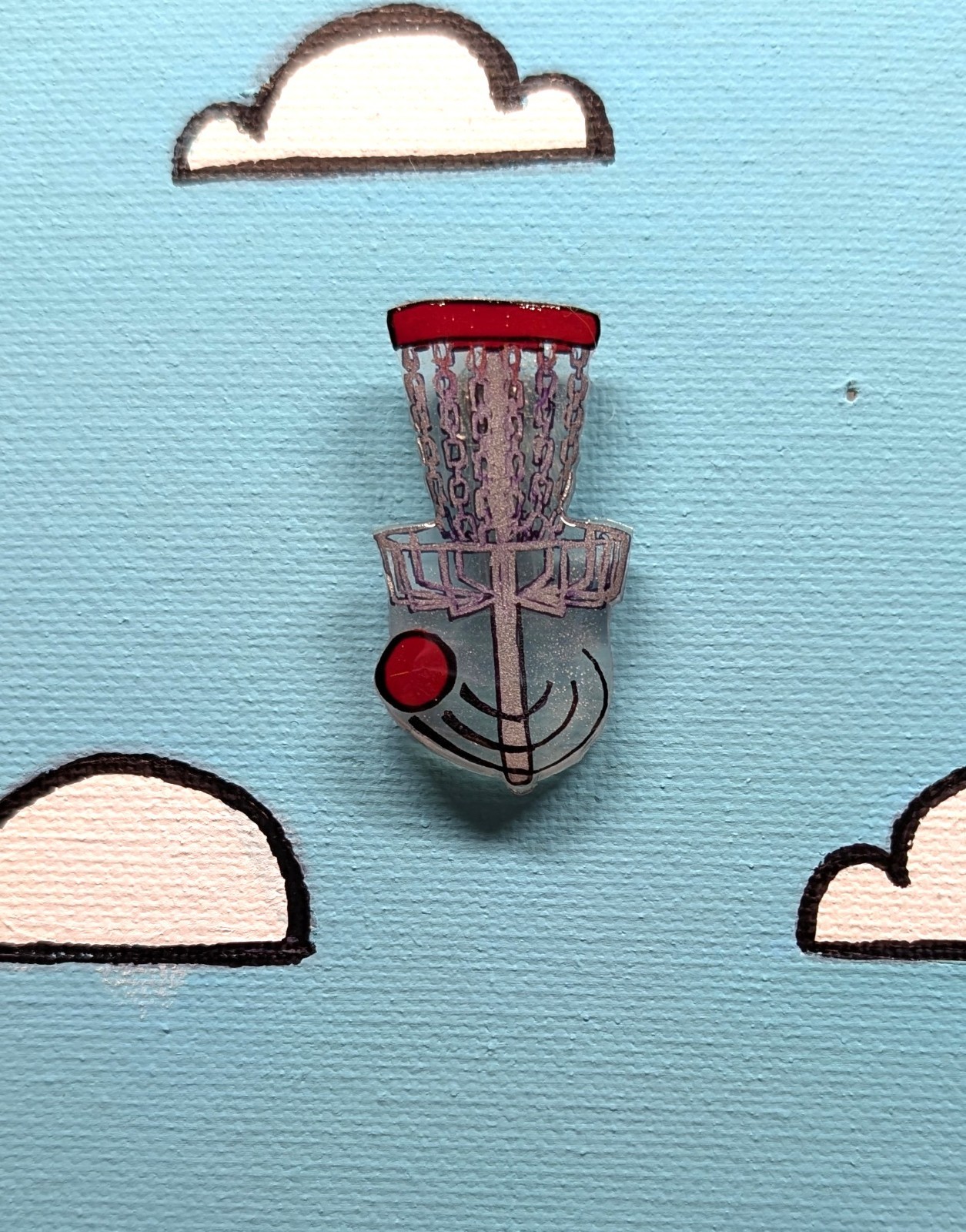 Disc Golf pin, handmade, Lightweight
