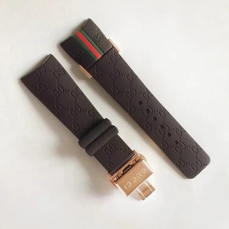 26MM Rubber replacement Watch Strap For I-Gucci Digital Men’s Watch YA114207