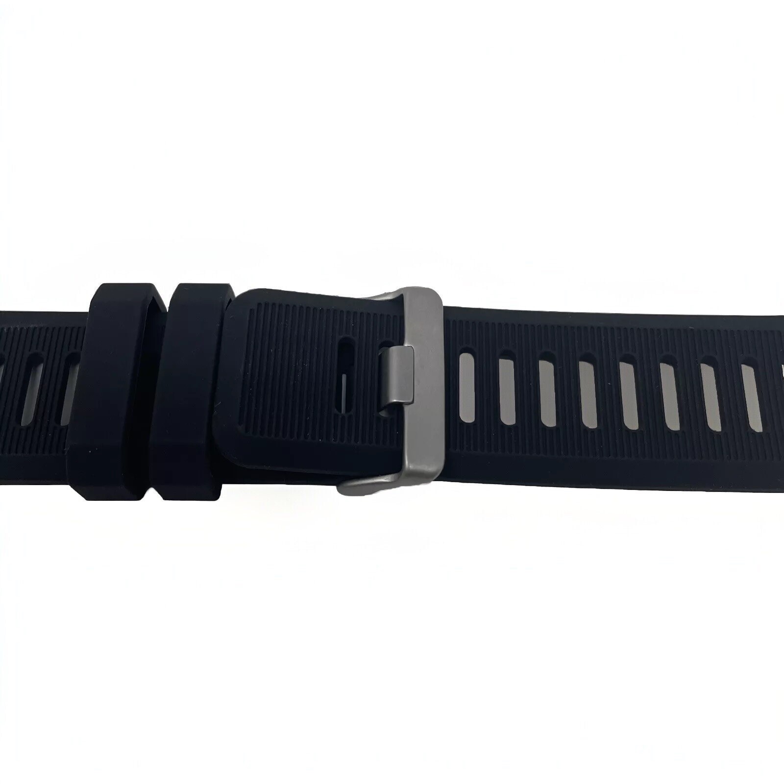 Watch Band 26mm Black Rubber Replacement Regular Size Wide Clasp Silicone New