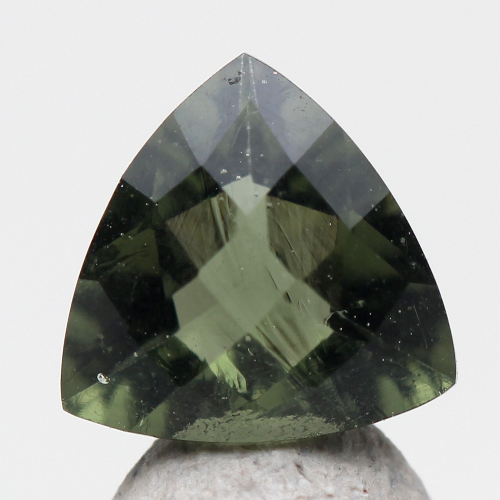 FACETED MOLDAVITE Meteorite Tektite Mineral Specimen Natural Gem US Seller IMCA#