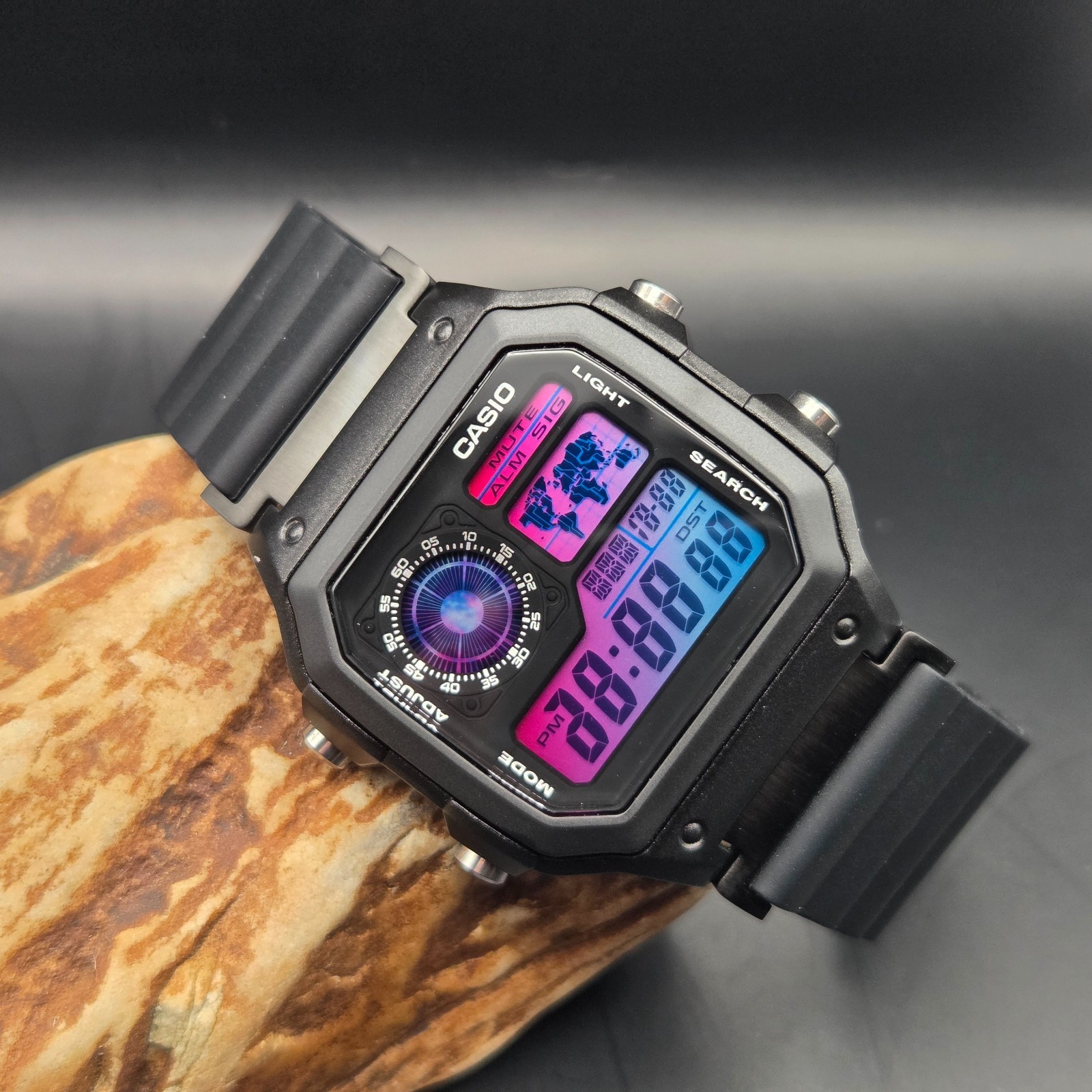 New Casio Royale AE1200 Mod – Event Horizon. Nebula Gradient. Hydromod.