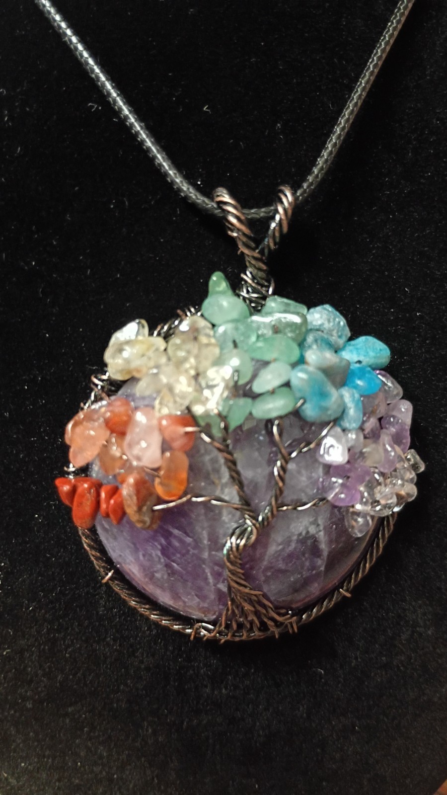Handcrafted Tree of Life Pendant Necklace, Snake Chain Lobster Chain Included