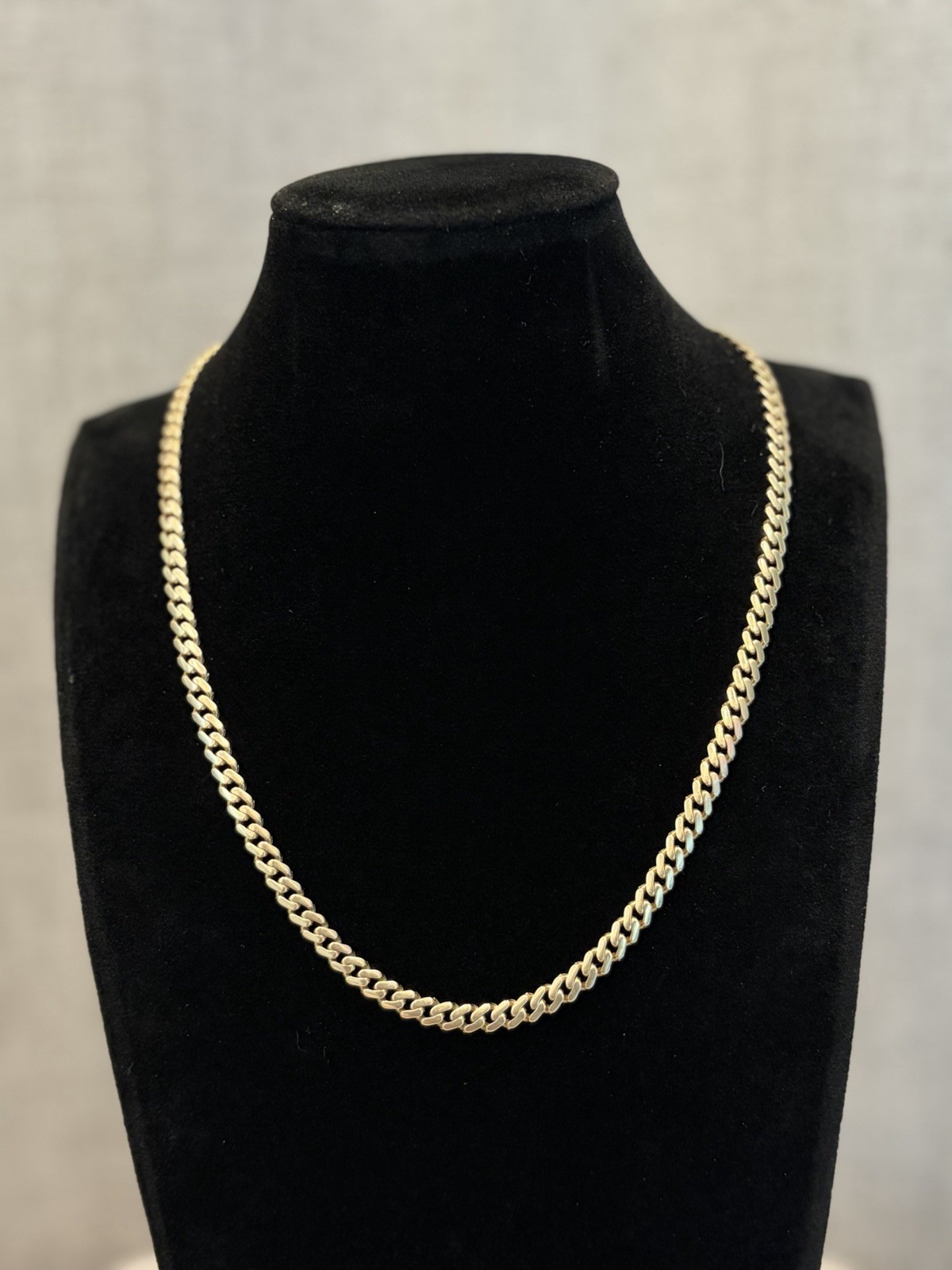 14k Yellow Gold Monaco Link Chain Necklace