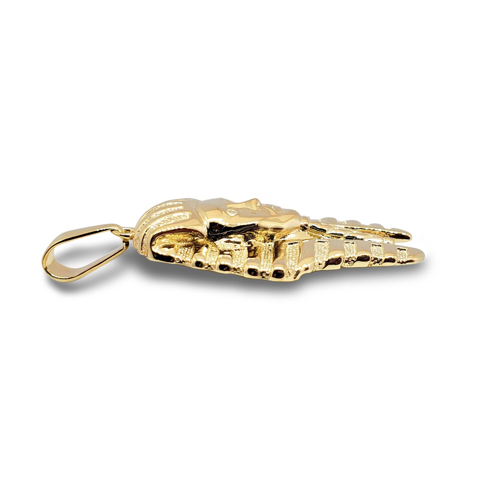 Solid 18K Yellow Gold King Tut Pendant Gold Pharaoh Pendant, 8.8 grams