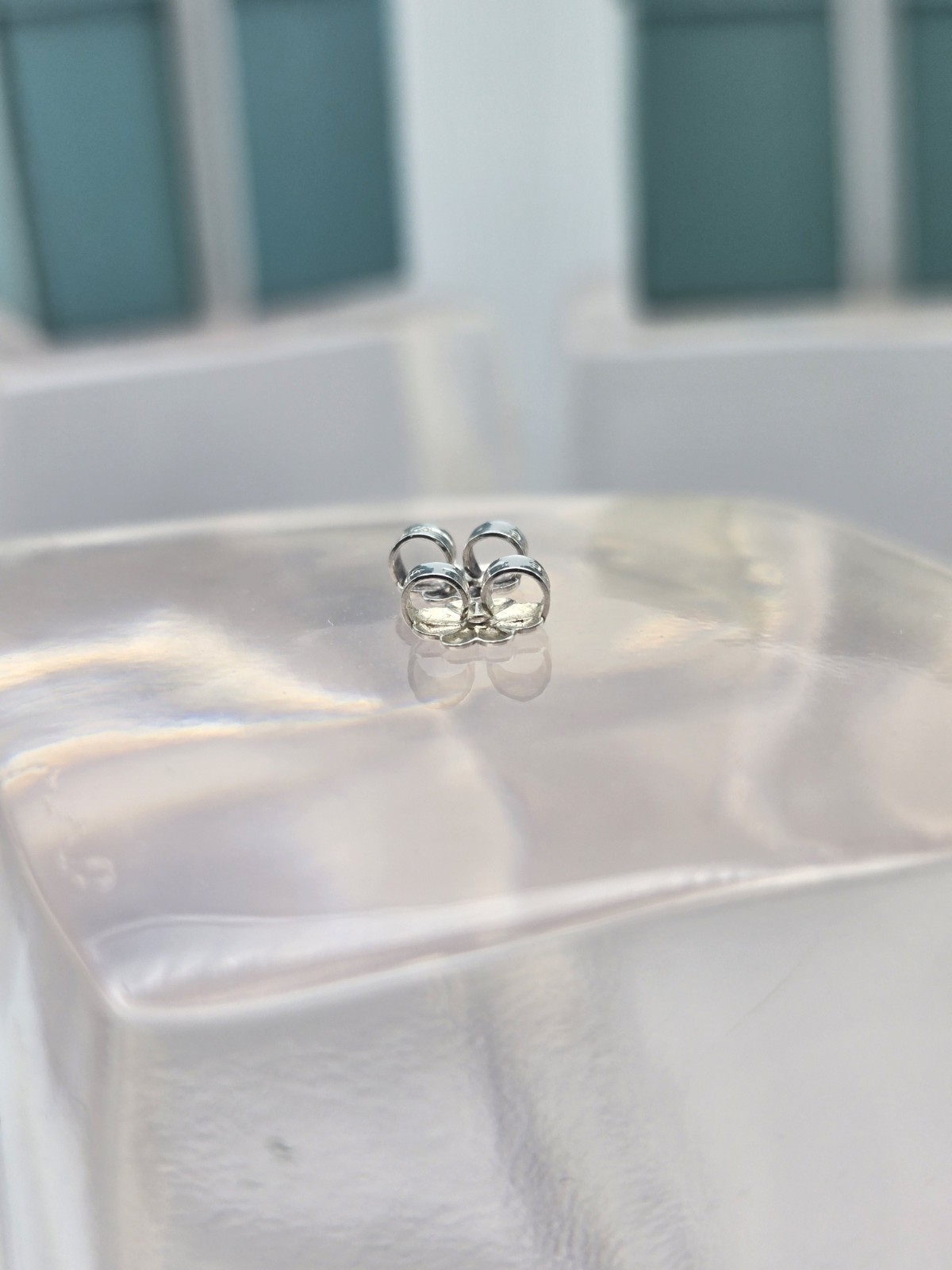 Authentic Tiffany & Co. Sterling Silver Earring Butterfly Push Back Backings