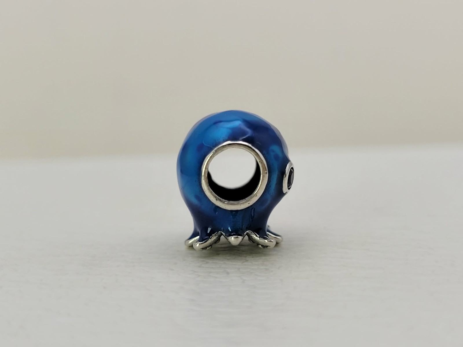 Authentic Pandora Charm Octopus Blue Ocean Bubbles Charm S925 793463C01