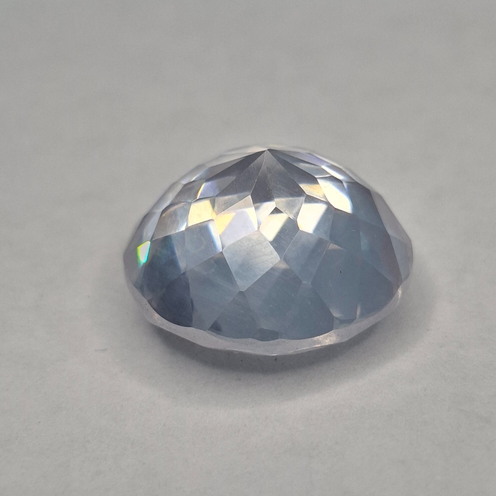 Zircon 51-53 Ct Real Certified AAA White Round Cut Natural Loose Gemstone GB097
