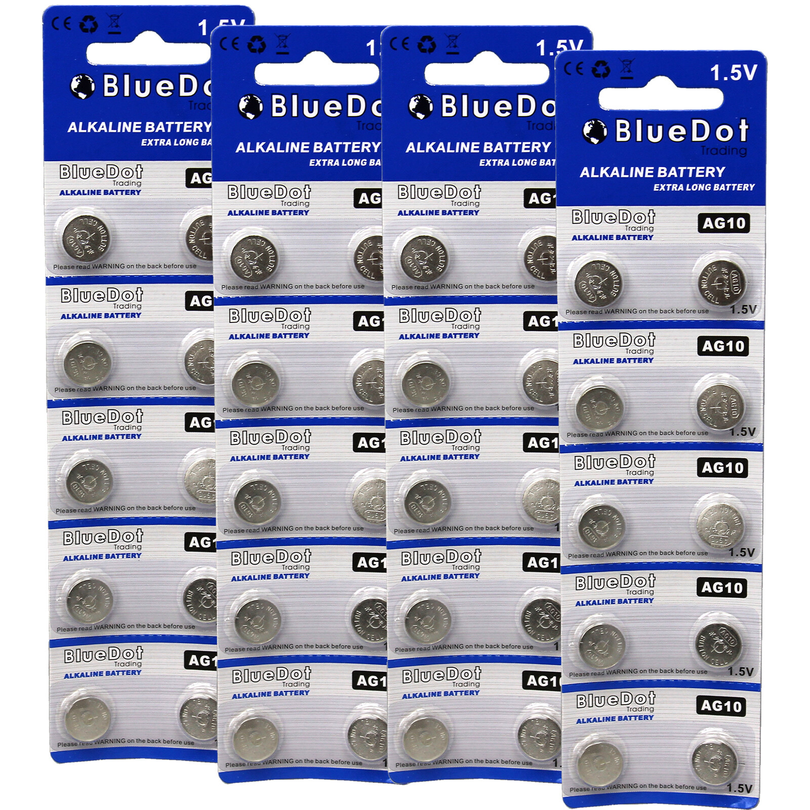 40 pcs ~ AG10 button cell alkaline batteries coin watch calculator battery size