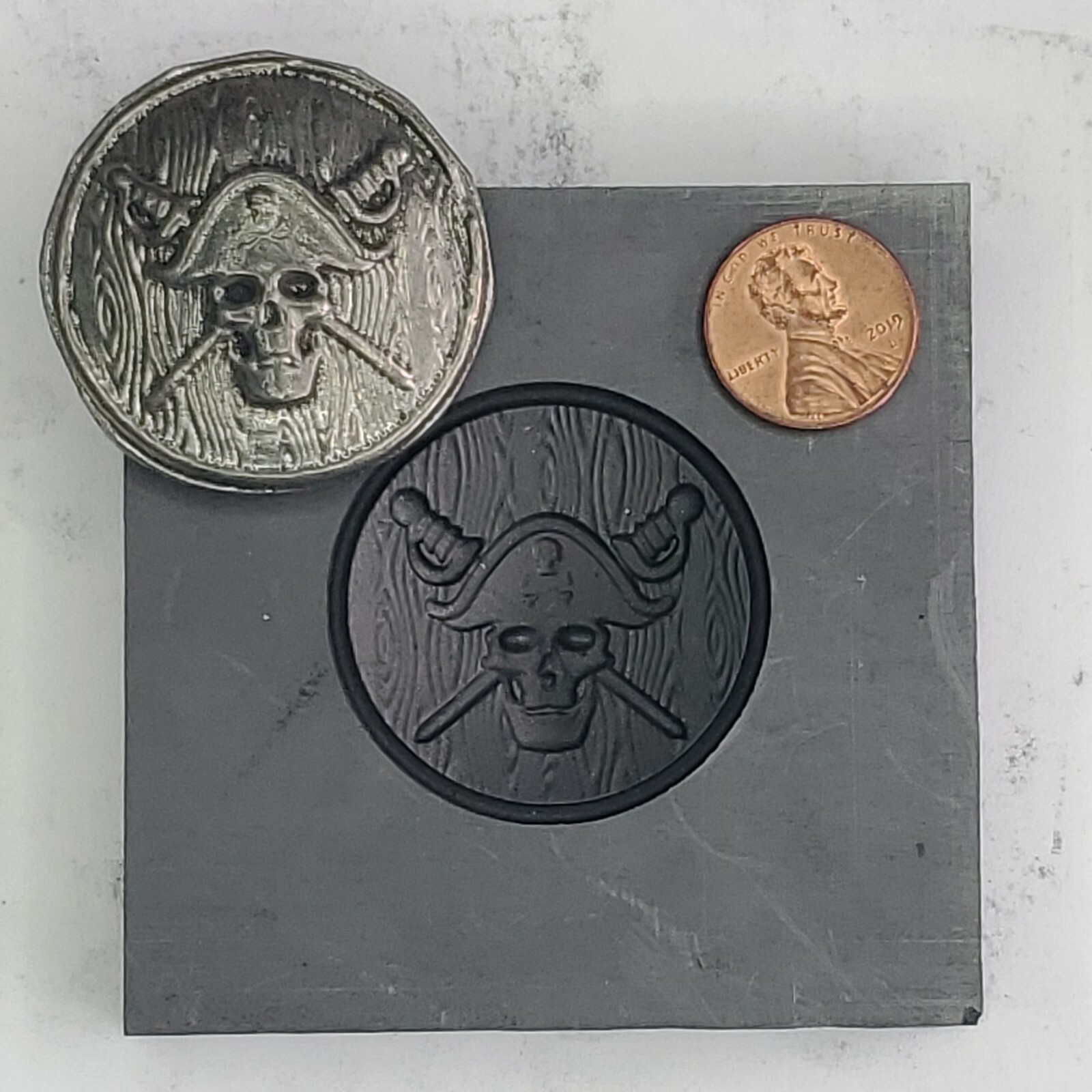 Jolly Rodger 3D Graphite Ingot Mold Gold Silver Copper Melting Casting Refining