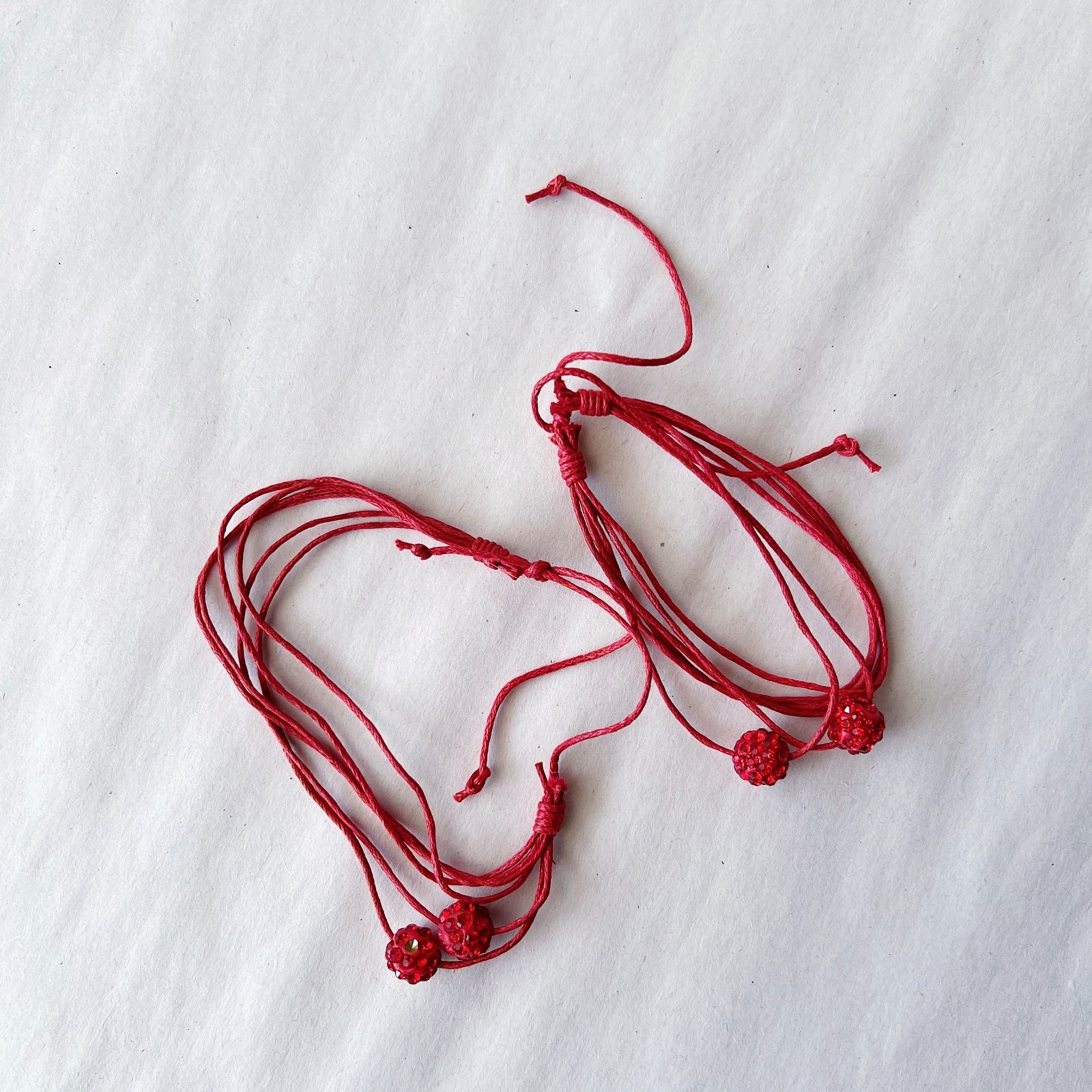 String Bracelets – YOU PICK: Red, Pink, Orange, Black, White, Green, Blue