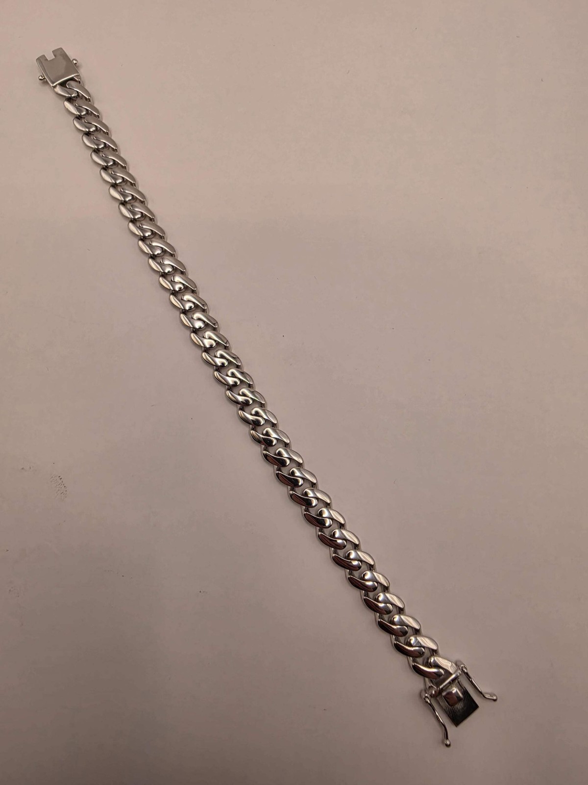 Solid 925 Sterling Silver Miami Cuban Link Bracelet 8.5mm Mens Heavy Curb Chain