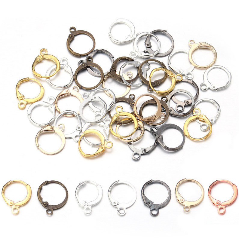 5Pairs Stainless Steel Leverback Earwire Earring Hook Findings 12x15mm PS1