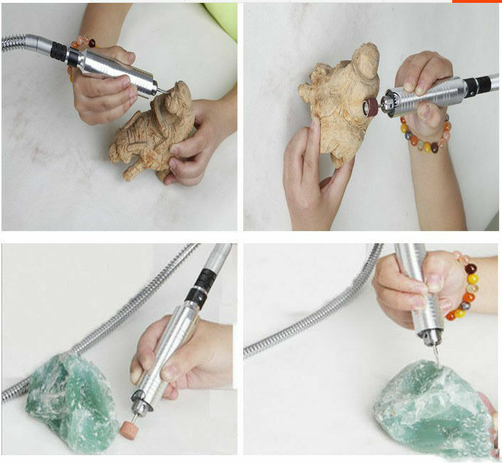 Gem Jewelry Rock Polishing Buffer Machine Bench Lathe Polisher Cutter Table Saw
