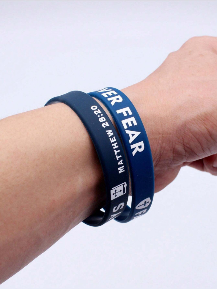 Random Christian Bible Verse Silicone Wristbands Faith Jesus Rubber Bracelet Lot