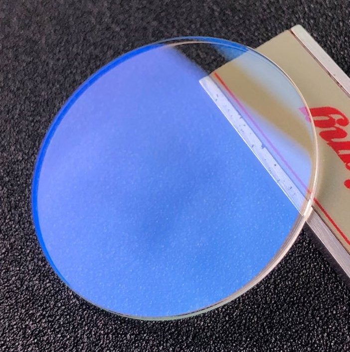 1.2-2.5mm Thick Sapphire Crystal Watch Glass 21-40mm Anti-Reflective Blue Coated