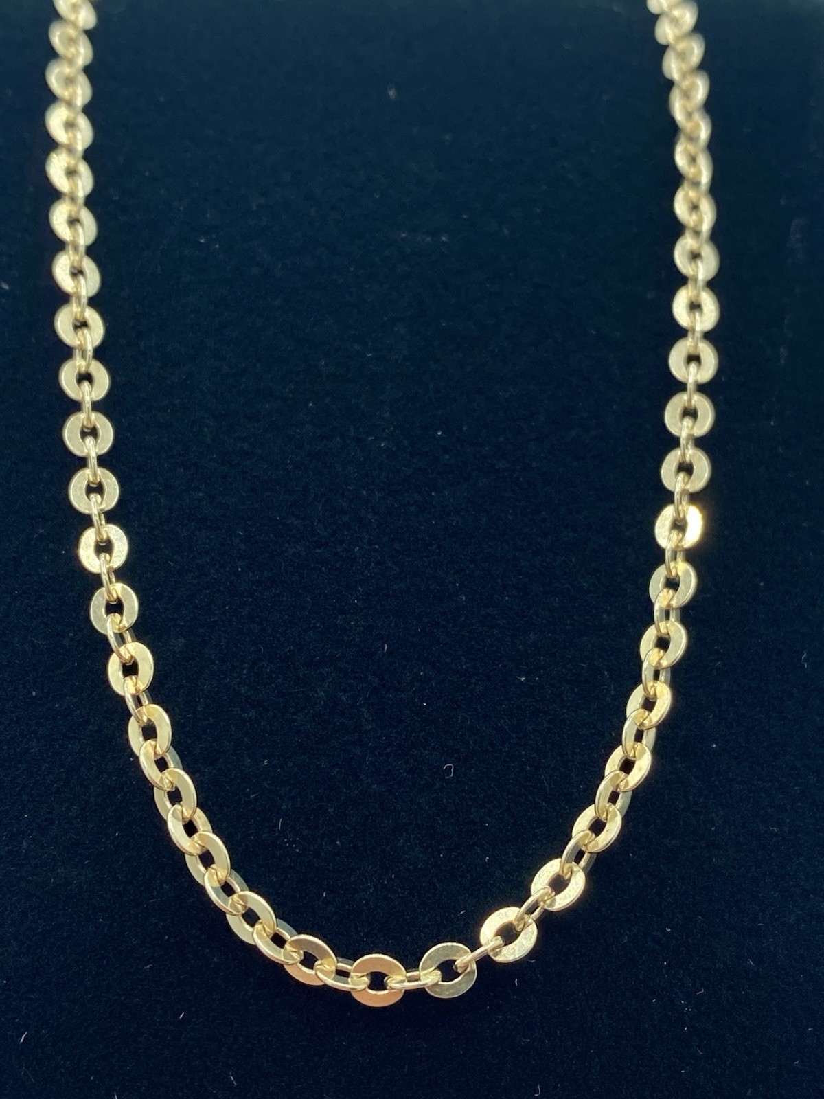 UNO A-ERRE Italy 14K Rolo Link Chain 28”