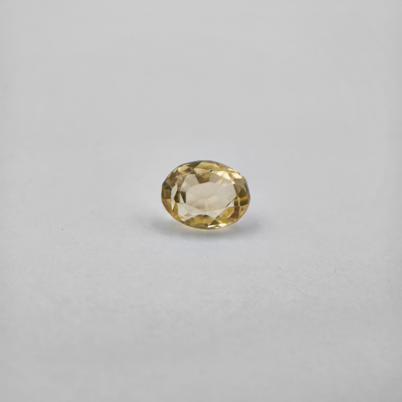 Natural Citrine Oval Step Cut 10×8 mm 3.00 Ct Yellow Transparent Gemstone Brazil