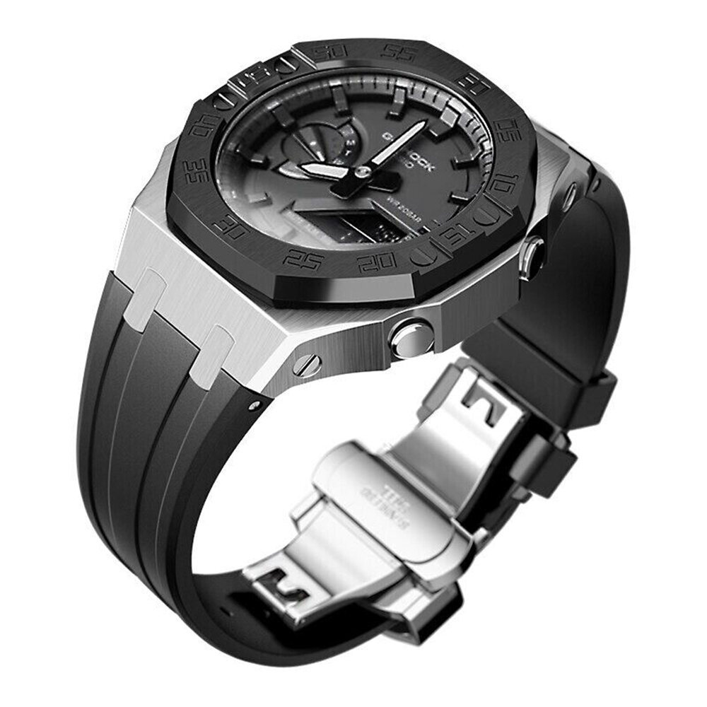 Dial Bezel AP Mod Kit Metal Refit Case Band Strap Cover for G-Shock GA-2100/2110