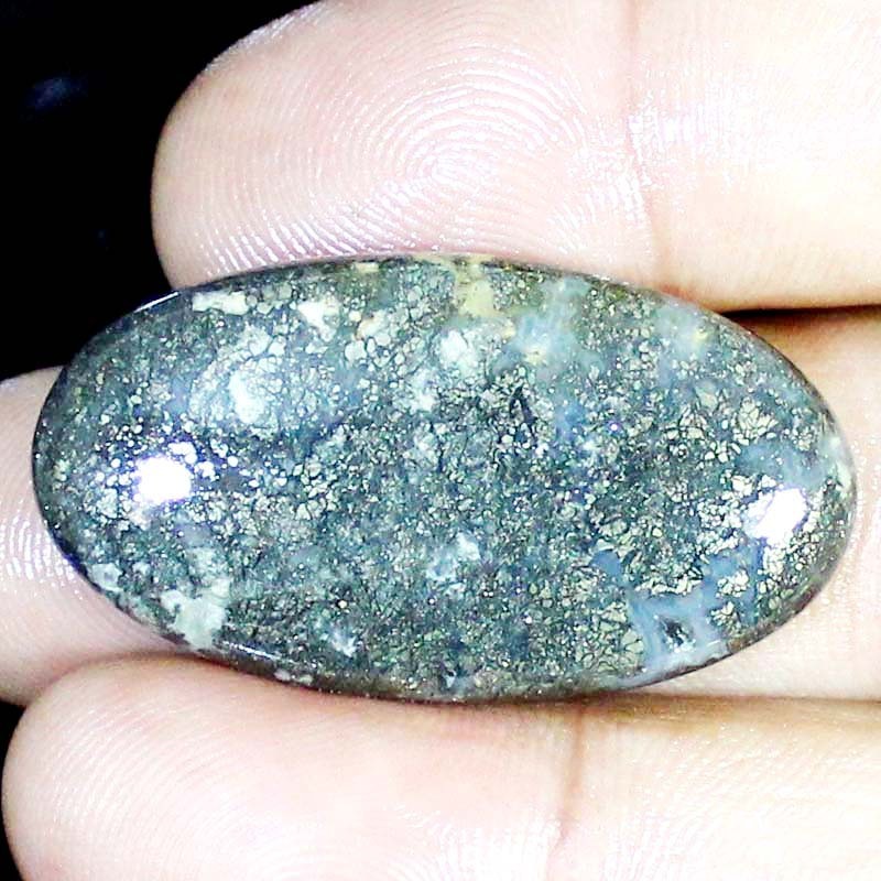 53.75CT A+ 100% Natural Indonesian Marcasite 22X41X6MM Oval Shape Gemstone BC-51