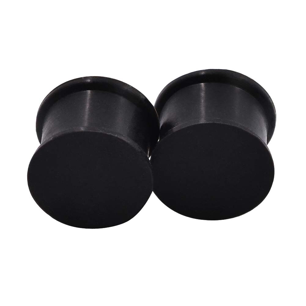 2Pcs Silicone Ear Gauges Double Flared Saddle Ear Tunnels Plug Piercing 2g-3/4″