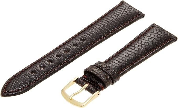 17mm Hadley-Roma MS715 Men’s Brown Genuine Java Lizard Watch Band Strap