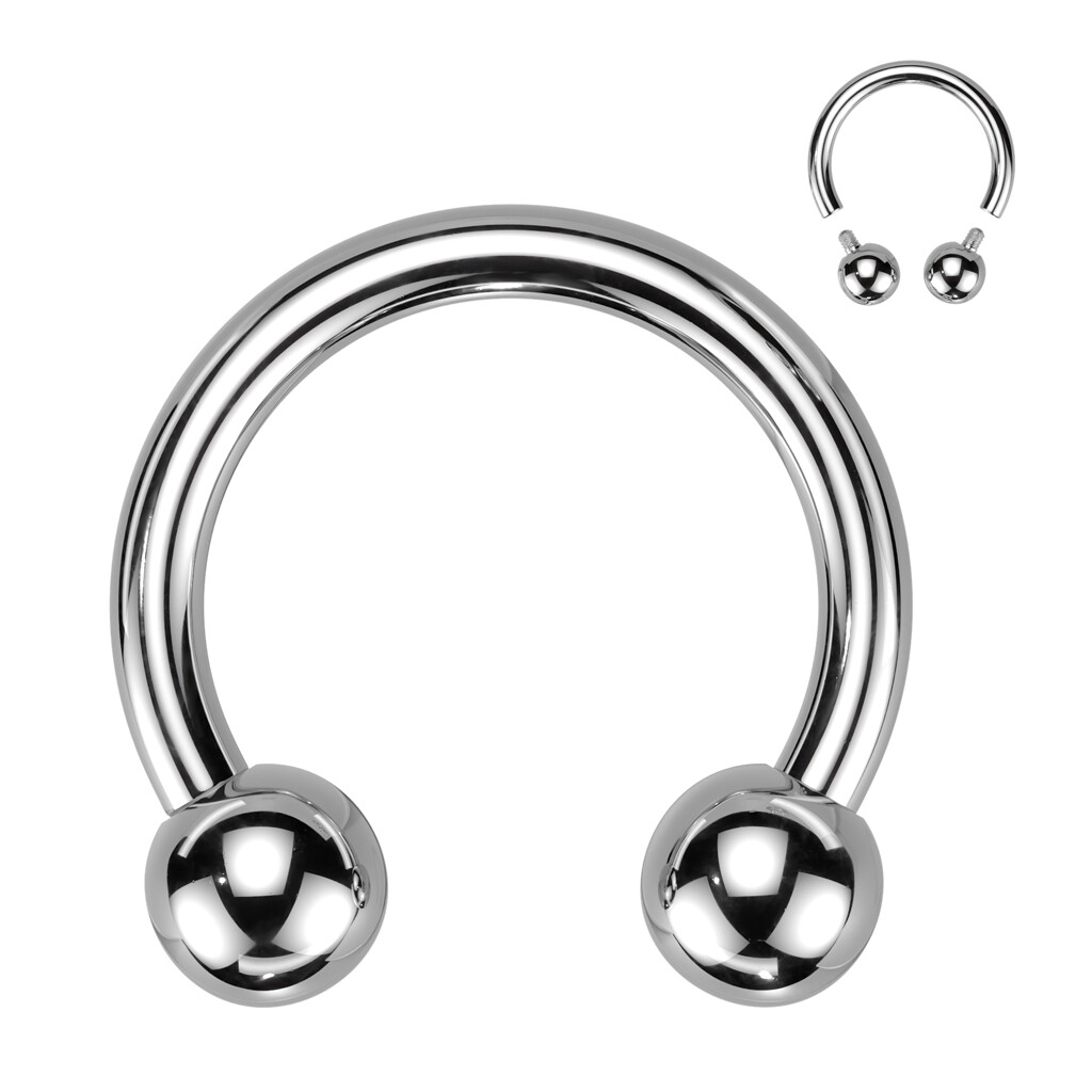 1 Pc Implant Grade Titanium Internally Threaded Horseshoe