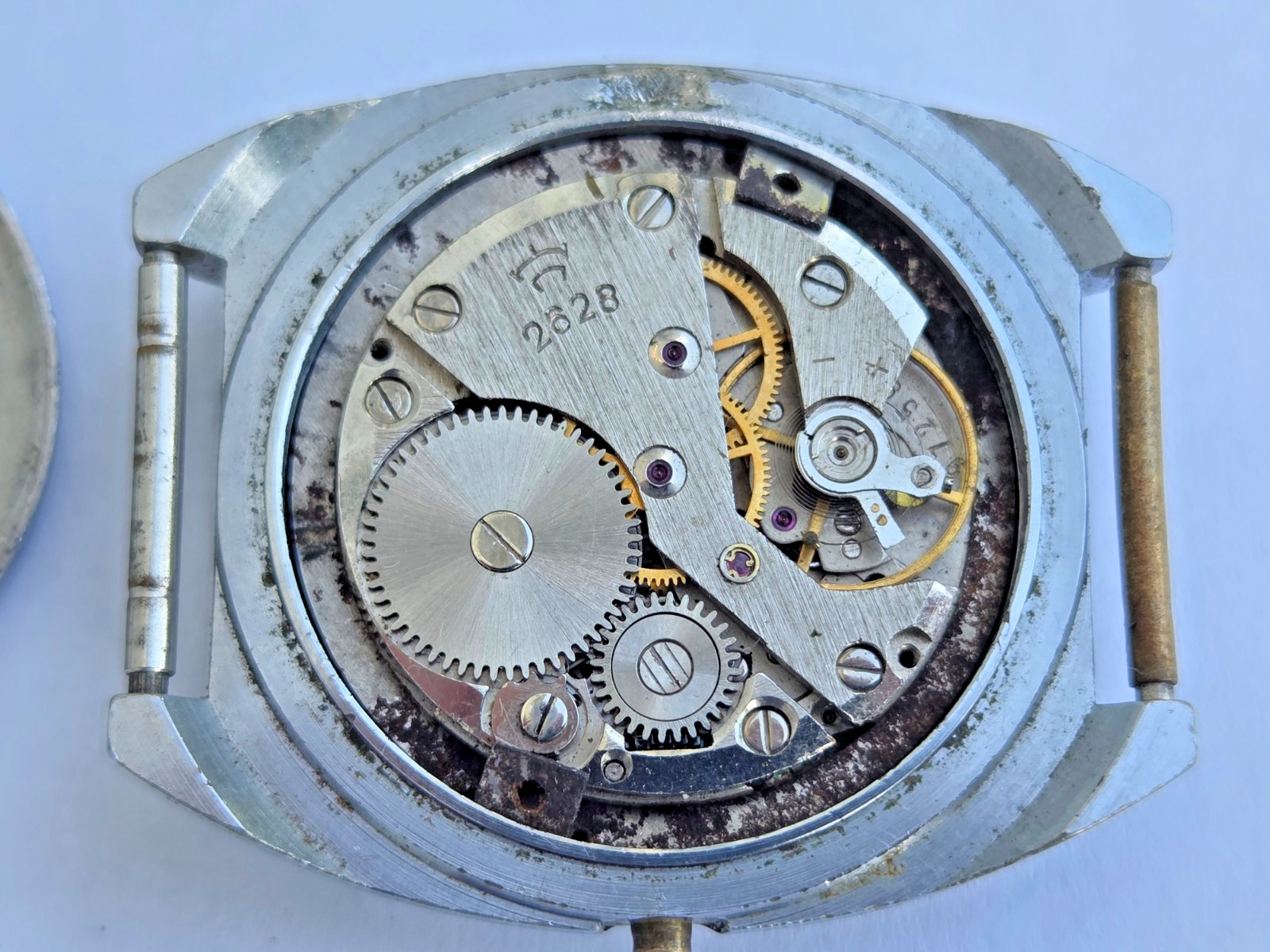 Russian Wristwatch Watch Raketa , Rocket . Made in USSR . Not working for parts.